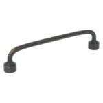 Greep zamac 128 mm donker brons