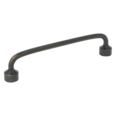 Greep zamac 128 mm donker brons