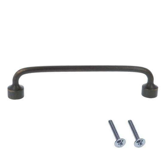 Greep zamac 128 mm donker brons