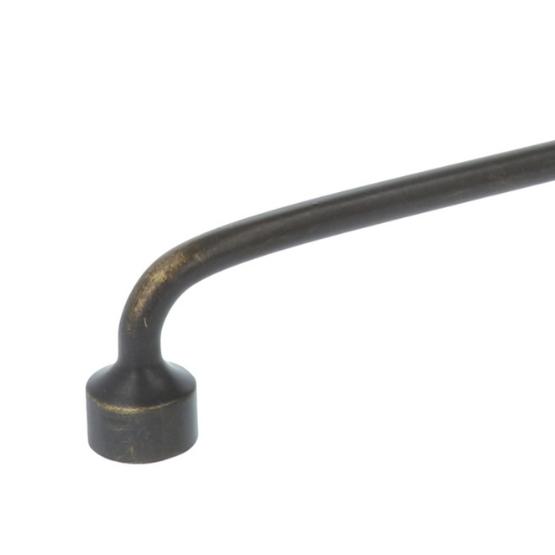 Greep zamac 128 mm donker brons