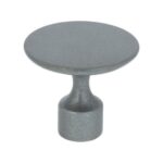 Knop zamac 35 mm zink oxide