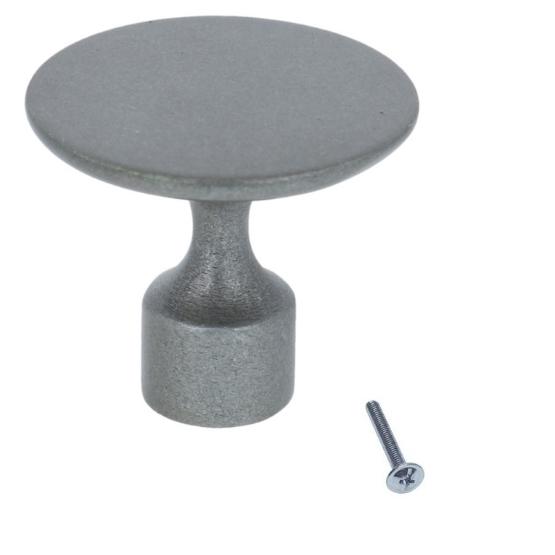 Knop zamac 35 mm zink oxide