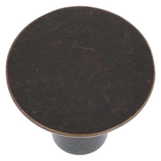 Knop zamac 35 mm donker brons