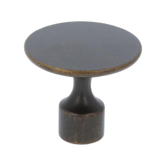 Knop zamac 35 mm donker brons