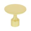Knop zamac 35 mm geel messing