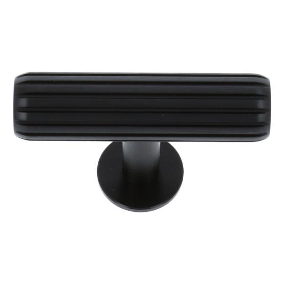 T-knop groeven 55 mm zwart