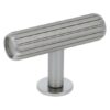 T-knop groeven 55 mm RVS-look