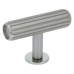 T-knop groeven 55 mm RVS-look