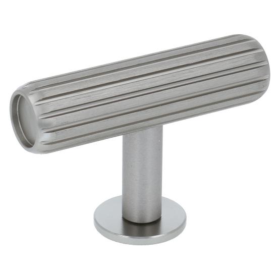 T-knop groeven 55 mm RVS-look