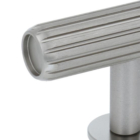 T-knop groeven 55 mm RVS-look