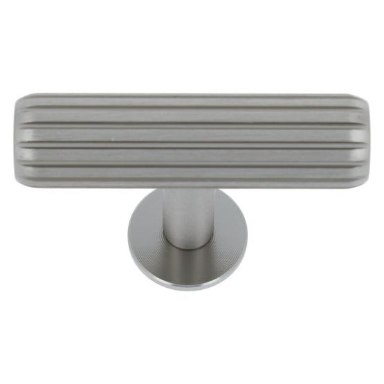 T-knop groeven 55 mm RVS-look