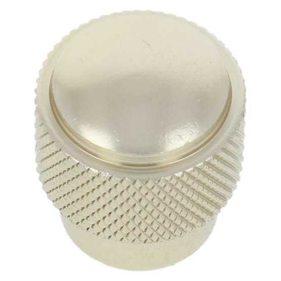 Knop geribbeld 20 mm goud