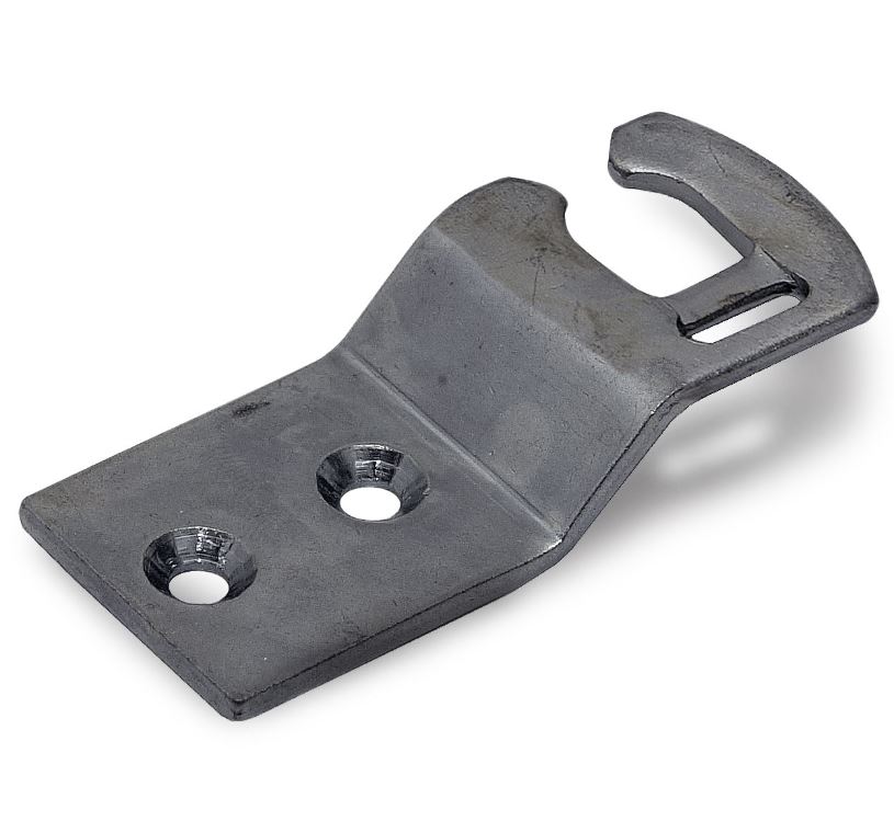 Sluithaak naar binnen links voor verstelbare kierstandhouder zilvergrijs