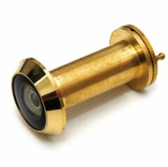 Deurspion 200 ° voor deurdikte 35-55 messing gepolijst