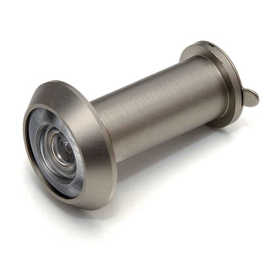 Deurspion 200 ° voor deurdikte 35-55 rvs finish