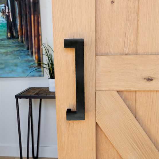 Deurgreep Aerina dubbel 250mm mat zwart