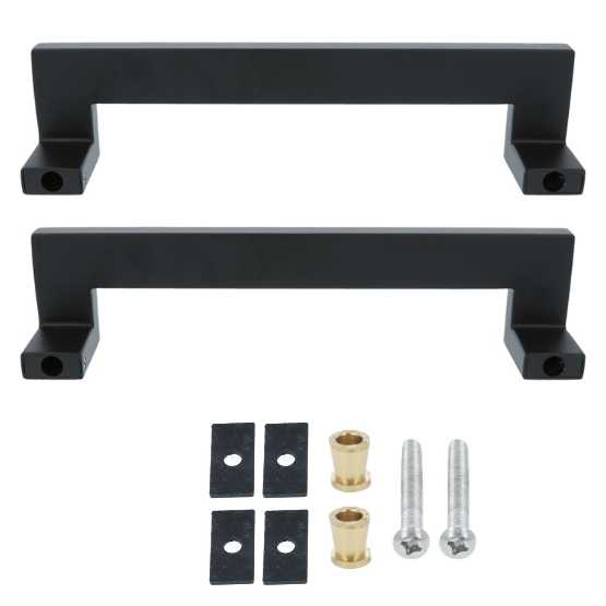 Deurgreep Aerina dubbel 250mm mat zwart