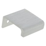 Bovengreep 40 mm aluminium RVS-look