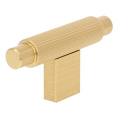 T-knop geribbeld 70 mm oud goud
