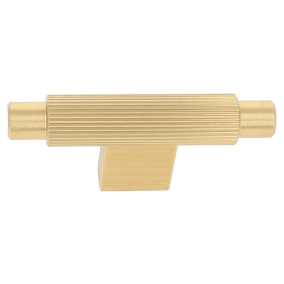 T-knop geribbeld 70 mm oud goud
