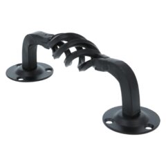 Deurgreep spiraal mat zwart zamak 195 mm