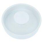 Infreesgreep rond 74x13 mm mat wit