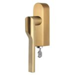 Draaikiepgarnituur RIVIO by Gensler GL101-DKLOCK-O rechts pvd mat goud