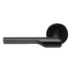 Enkele deurkruk RIVIO by Gensler GL101-G op rozet links pvd mat zwart