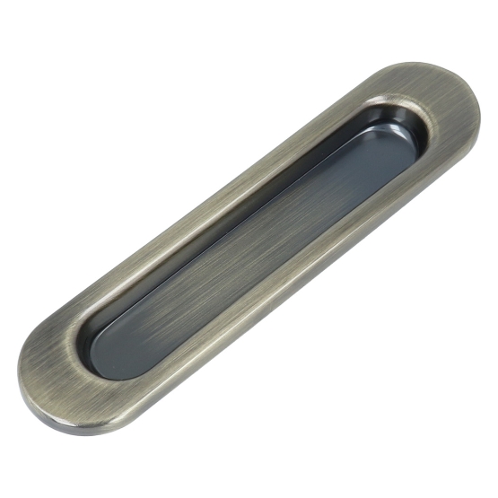 Schuifdeurgreep 150x35mm patina 2 stuks