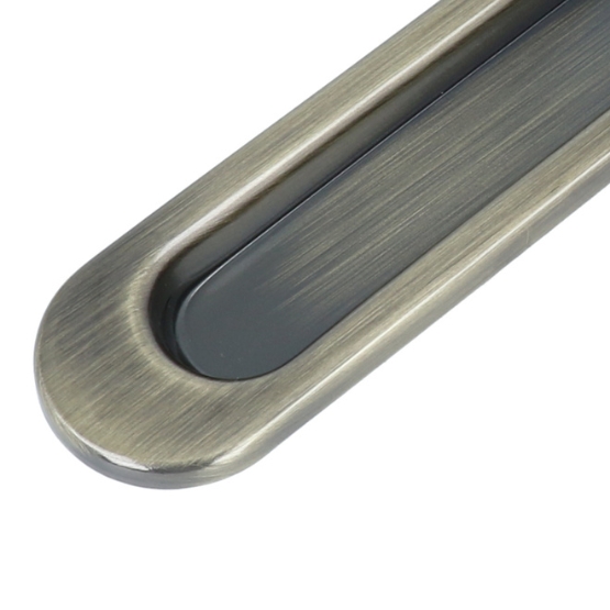 Schuifdeurgreep 150x35mm patina 2 stuks