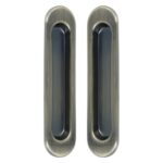 Schuifdeurgreep 150x35mm patina 2 stuks