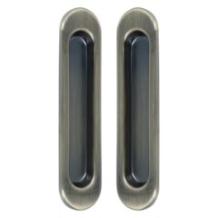 Schuifdeurgreep 150x35mm patina 2 stuks