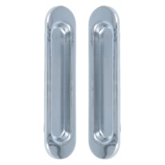 Schuifdeurgreep 150x35mm chroom 2 stuks