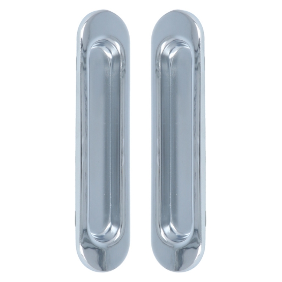 Schuifdeurgreep 150x35mm chroom 2 stuks