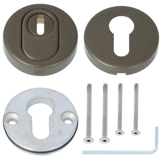 SKG3 Veiligheid-rozet + kerntrekbeveiliging BVEIL-KT Brons