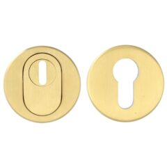 SKG*** Veiligheid-Rozet Met Kerntrekbeveiliging PVD Mat Goud