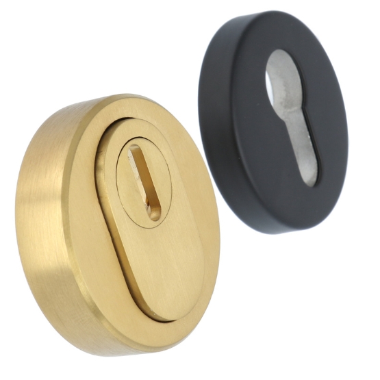 Veiligheid-Rozet Met Kerntrekbeveiliging Buiten Goud/Binnen Zwart