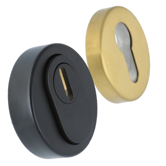 Veiligheid-Rozet Met Kerntrekbeveiliging Buiten Zwart/Binnen Goud