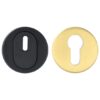 Veiligheid-Rozet Met Kerntrekbeveiliging Buiten Zwart/Binnen Goud