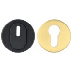 Veiligheid-Rozet Met Kerntrekbeveiliging Buiten Zwart/Binnen Goud