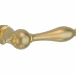 Deurkruk Barock messing antiek