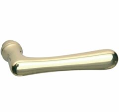 Deurkruk Linea messing gelakt