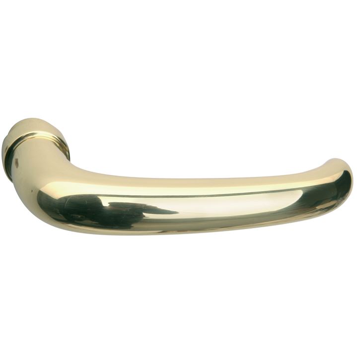 Deurkruk Halfsabel messing gelakt