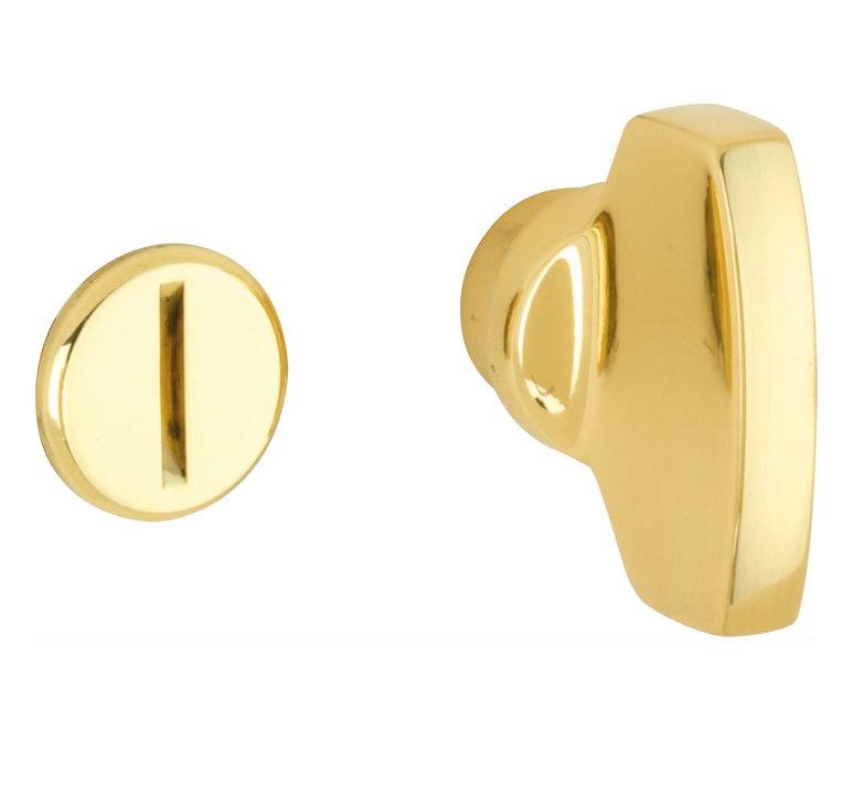 WC olive 5-8 mm Piatto messing gelakt