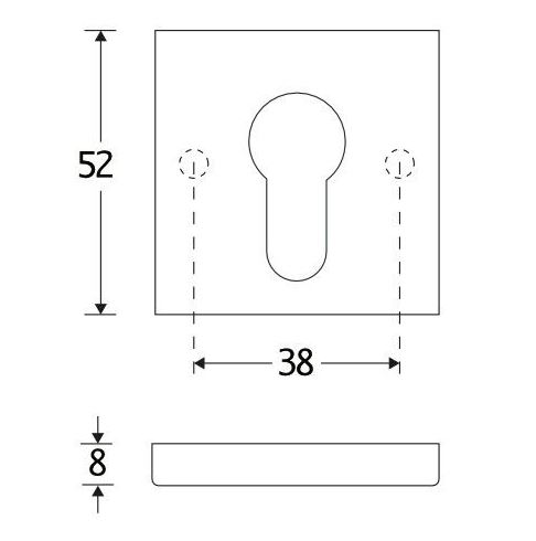 Set van twee PC-Plaatjes Bauhaus verdekt messing gelakt
