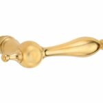 Deurkruk Barock messing ongelakt