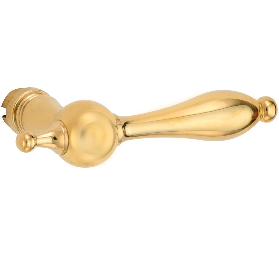 Deurkruk Barock messing ongelakt