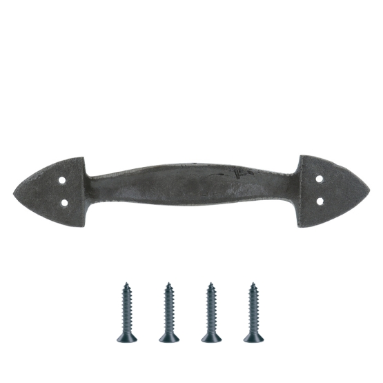 Vaste handgreep IJzer Blank Gelakt 180 mm