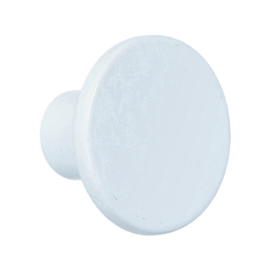 Knop Zamac 26 mm wit