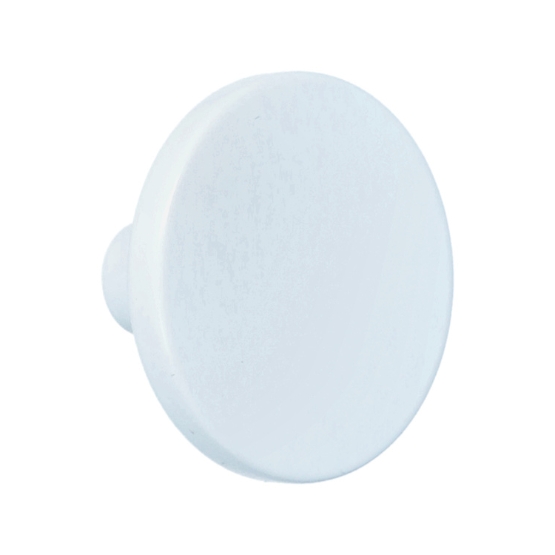Knop Zamac 41 mm wit